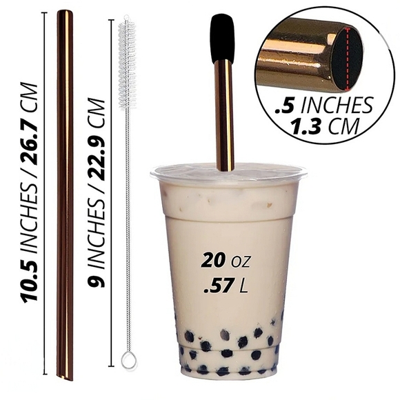 Boba metal straws - Picture 2 of 7
